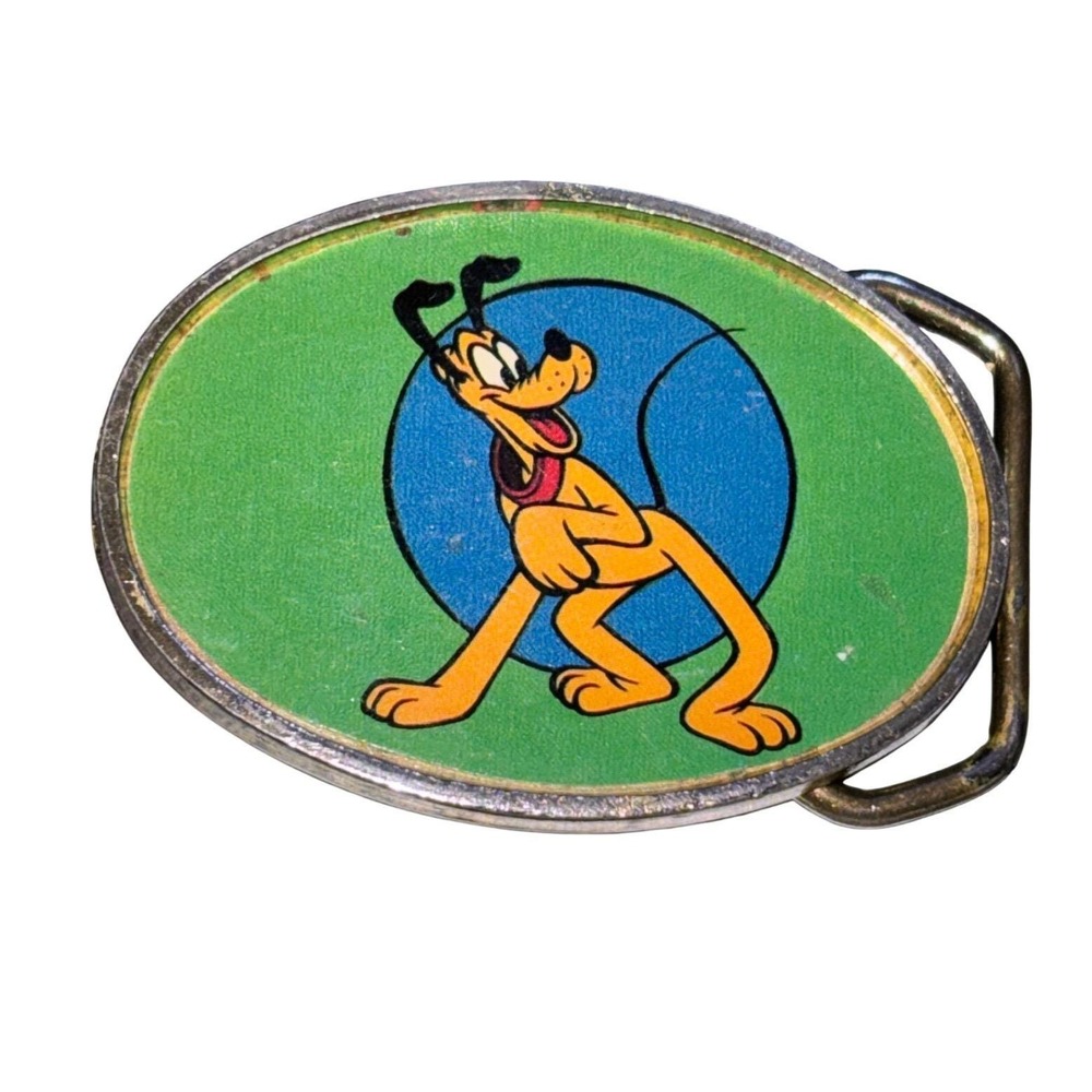 Rare! Vtg 1979 Walt‎ Disney Productions Pluto Belt Buckle Baron Buckles WD 21